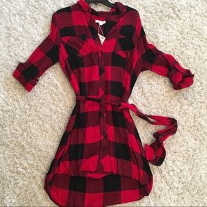 *NWT* Red Buffalo Plaid Dress